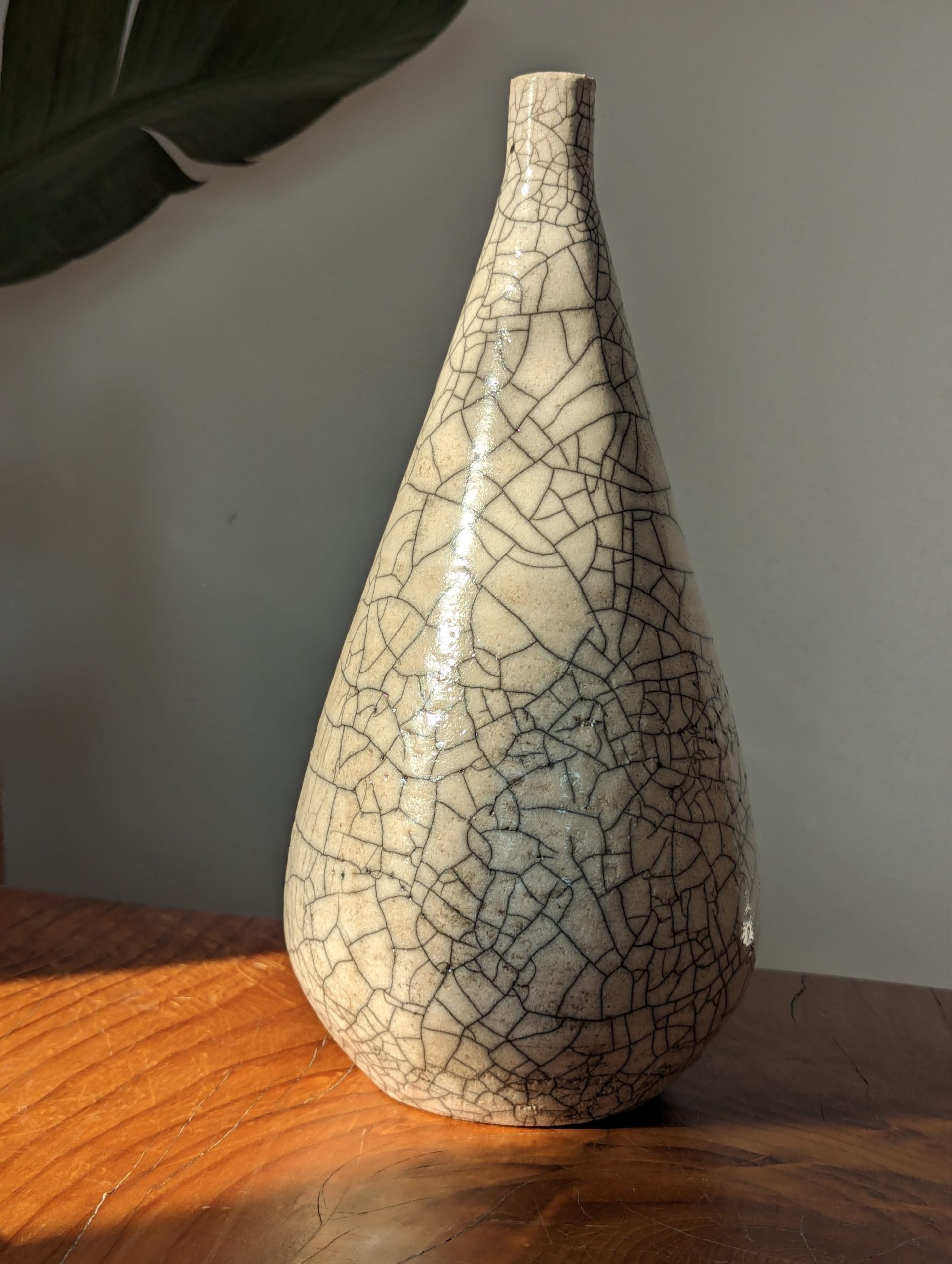vaso raku a goccia