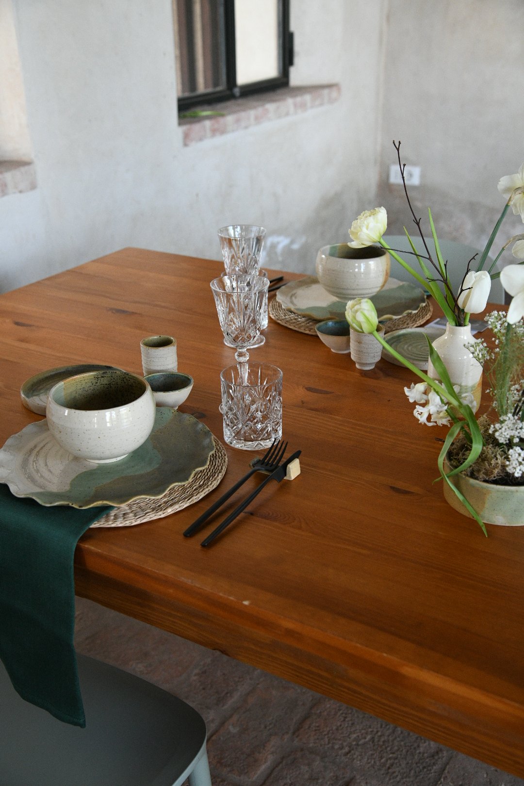 set piatti linea terra