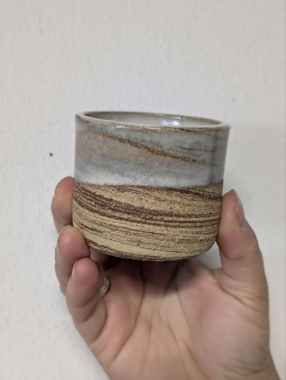 wood-grain cup