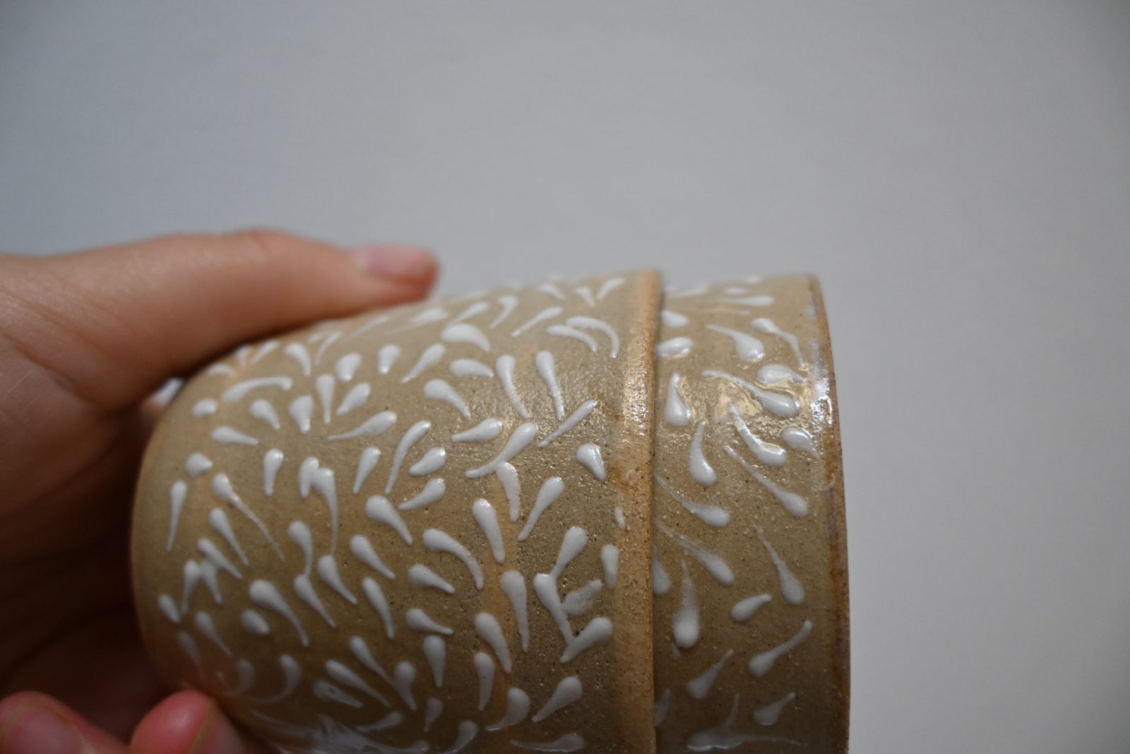 coppia di tazzine lucide collezione PIZZO 3
