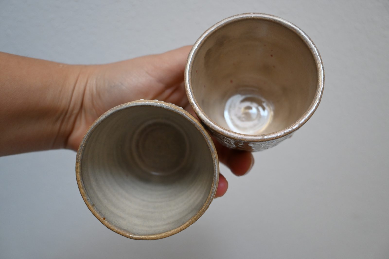 coppia di tazzine lucide collezione PIZZO 4