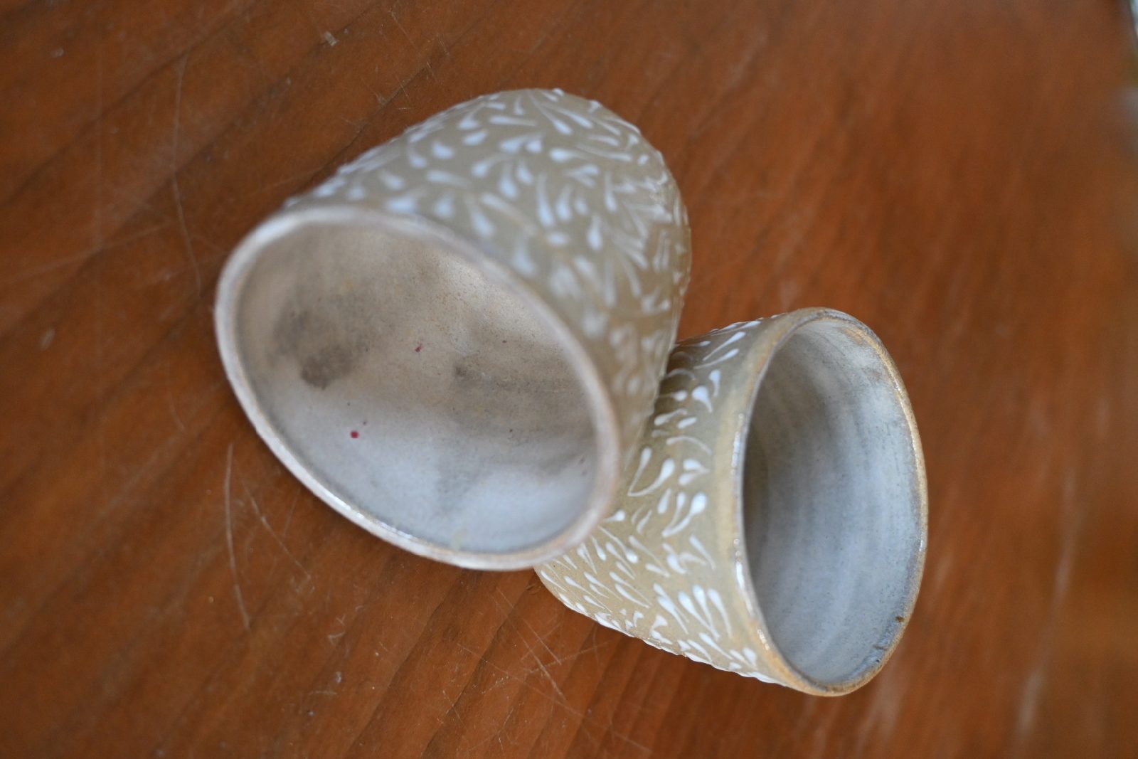coppia di tazzine lucide collezione PIZZO 5