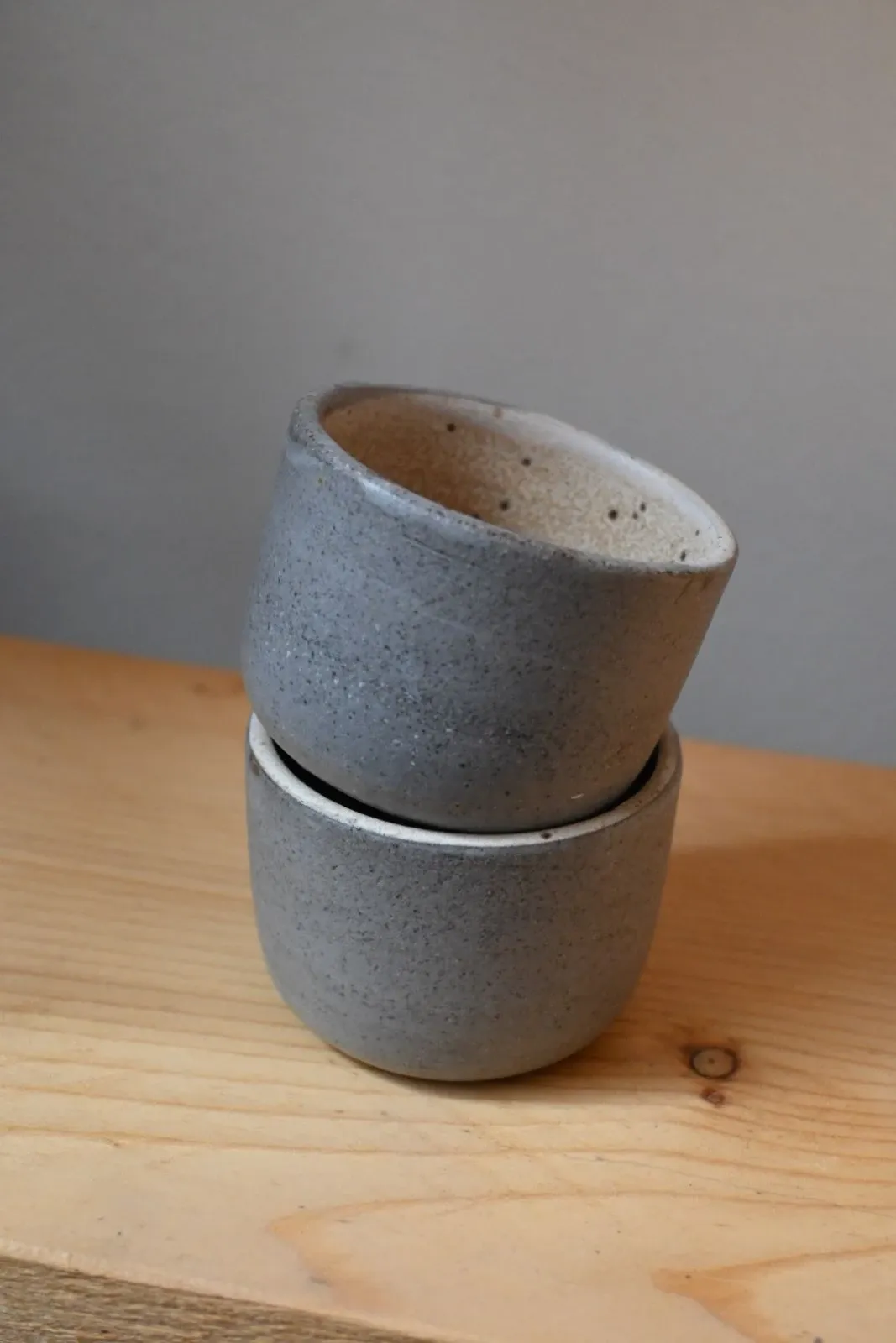 pair of grey stoneware cups 6